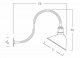 AGB103-AA11 Angled Reflector Sign Lighting Gooseneck RLM Kit Galvanized