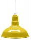 ACN001-0-AS12 Standard Dome 4FT White Cord Pendant RLM Incandescent Kit Yellow