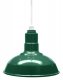 ACN001-0-AS14 Standard Dome 4FT White Cord Pendant RLM Incandescent Kit Green