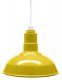 ACN001-0-AS14 Standard Dome 4FT White Cord Pendant RLM Incandescent Kit Yellow