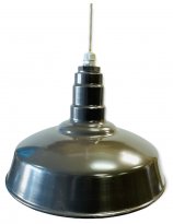 ACN001-0-AS16 Standard Dome 4FT White Cord Pendant RLM Incandescent Kit Dk Bronze