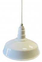 ACN001-0-AS16 Standard Dome 4FT White Cord Pendant RLM Incandescent Kit White