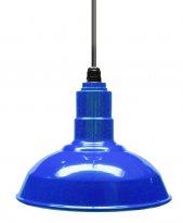ACN001-1-AS12 Standard Dome 4FT Black Cord Pendant RLM Incandescent Kit Blue