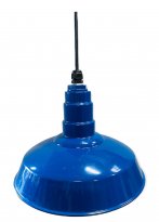 ACN001-1-AS14 Standard Dome 4FT Black Cord Pendant RLM Incandescent Kit Blue