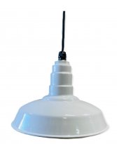 ACN001-1-AS14 Standard Dome 4FT Black Cord Pendant RLM Incandescent Kit White