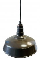 ACN001-1-AS16 Standard Dome 4FT Black Cord Pendant RLM Incandescent Kit Dk Bronze