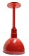 Deep Bowl Dome Rigid Stem RLM Incandescent Kit Red