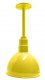 Deep Bowl Dome Rigid Stem RLM Incandescent Kit Yellow