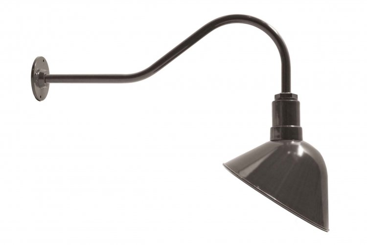 AGB101-AA11 Angled Reflector Sign Lighting Gooseneck RLM Kit Dk Bronze