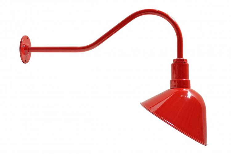 AGB101-AA11 Angled Reflector Sign Lighting Gooseneck RLM Kit Red