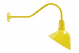 AGB101-AA11 Angled Reflector Sign Lighting Gooseneck RLM Incandescent Kit Yellow