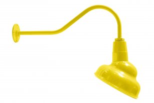 AGB101-AA11E Angled Reflector Sign Lighting Gooseneck RLM Incandescent Kit Yellow