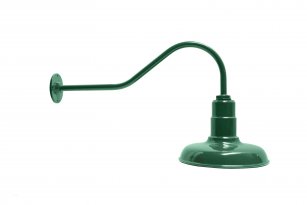 AGB101-AC12 Classic Dome Gooseneck RLM Incandescent Kit Green
