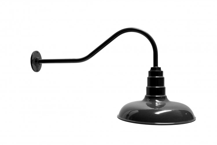 AGB101-AC14 Classic Dome Gooseneck RLM Incandescent Kit Black