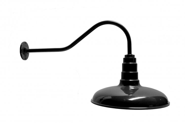 AGB101-AC16 Classic Dome Gooseneck RLM Incandescent Kit Black