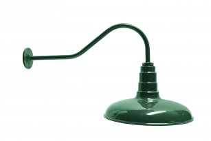 AGB101-AC16 Classic Dome Gooseneck RLM Incandescent Kit Green