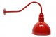 AGB101-AD10 Deep Bowl Dome Gooseneck RLM Incandescent Kit Red