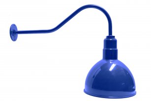 AGB101-AD12 Deep Bowl Dome Gooseneck RLM Incandescent Kit Blue