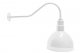 AGB101-AD12 Deep Bowl Dome Gooseneck RLM Incandescent Kit White