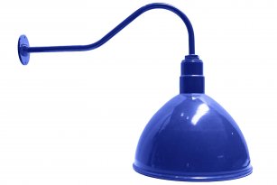 AGB101-AD16 Deep Bowl Dome Gooseneck RLM Incandescent Kit Blue