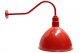 AGB101-AD16 Deep Bowl Dome Gooseneck RLM Incandescent Kit Red