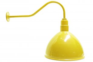 AGB101-AD16 Deep Bowl Dome Gooseneck RLM Incandescent Kit Yellow
