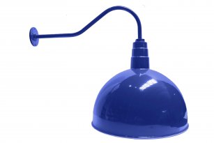AGB101-AD20 Deep Bowl Dome Gooseneck RLM Incandescent Kit Blue