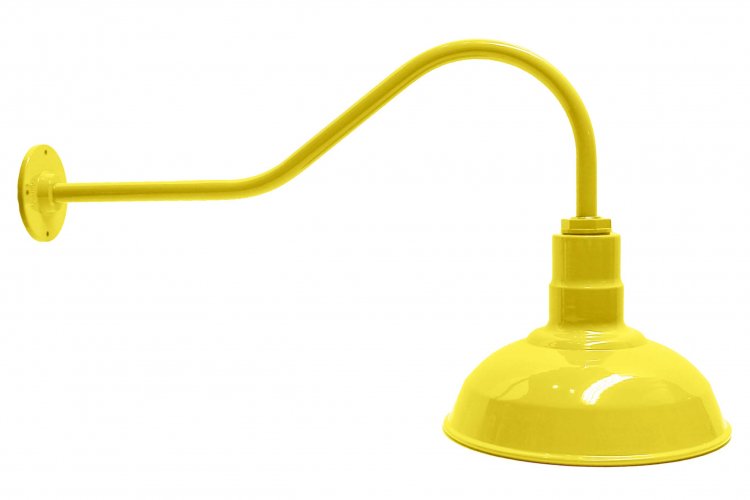 AGB101-AS12 Standard Dome Gooseneck RLM Incandescent Kit Yellow