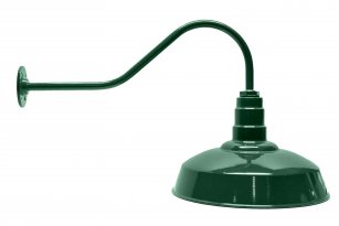 AGB101-AS16 Standard Dome Gooseneck RLM Incandescent Kit Green