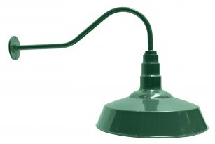 AGB101-AS18 Standard Dome Gooseneck RLM Incandescent Kit Green
