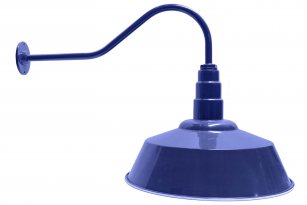 AGB101-AS20 Standard Dome Gooseneck RLM Incandescent Kit Blue