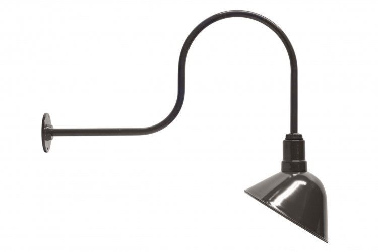 AGB102-AA11 Angled Reflector Sign Lighting Gooseneck RLM Kit Dk Bronze