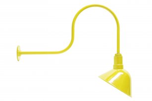 AGB102-AA11 Angled Reflector Sign Lighting Gooseneck RLM Kit Yellow