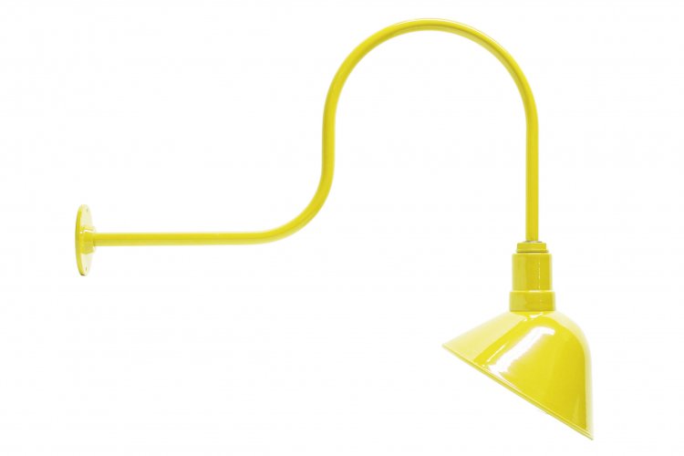 AGB102-AA11 Angled Reflector Sign Lighting Gooseneck RLM Kit Yellow