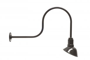 AGB102-AA7-BRONZE Angled Reflector Sign Lighting Gooseneck RLM Kit Dk Bronze