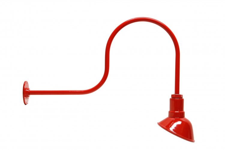 AGB102-AA7-GREEN Angled Reflector Sign Lighting Gooseneck RLM Kit Red