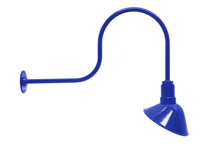 AGB102-AA9 Angled Reflector Sign Lighting Gooseneck RLM Kit Blue