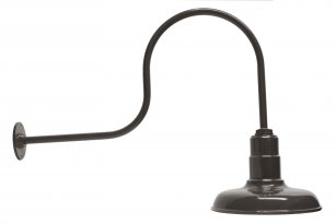 Classic Dome Gooseneck RLM Incandescent Kit Dk Bronze