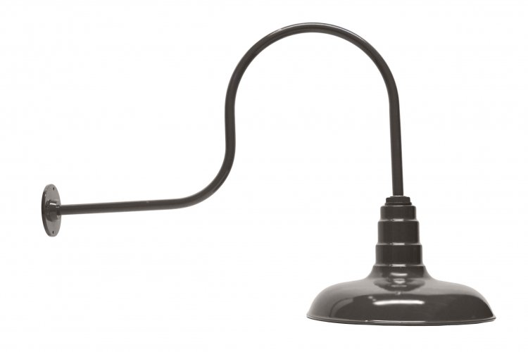 Classic Dome Gooseneck RLM Incandescent Kit Dk Bronze