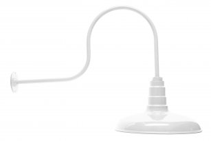 Classic Dome Gooseneck RLM Incandescent Kit White