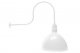 AGB102-AD16 Deep Bowl Dome Gooseneck RLM Incandescent Kit White