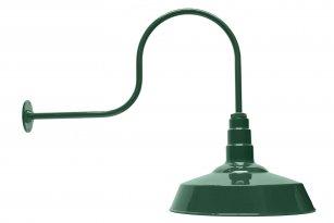 AGB102-AS18 Standard Dome Gooseneck RLM Kit Green