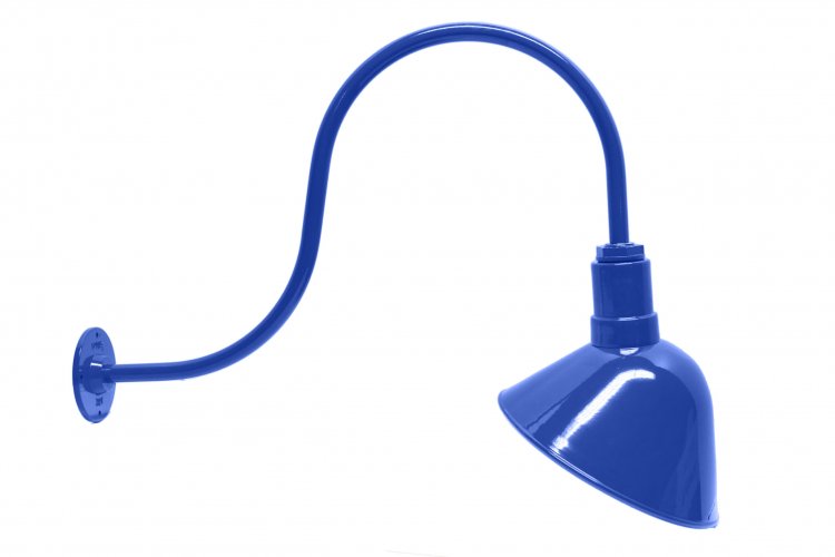 AGB103-AA11 Angled Reflector Sign Lighting Gooseneck RLM Kit Blue