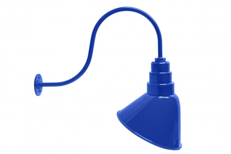 AGB103-AA14 Angled Reflector Sign Lighting Gooseneck RLM Kit Blue