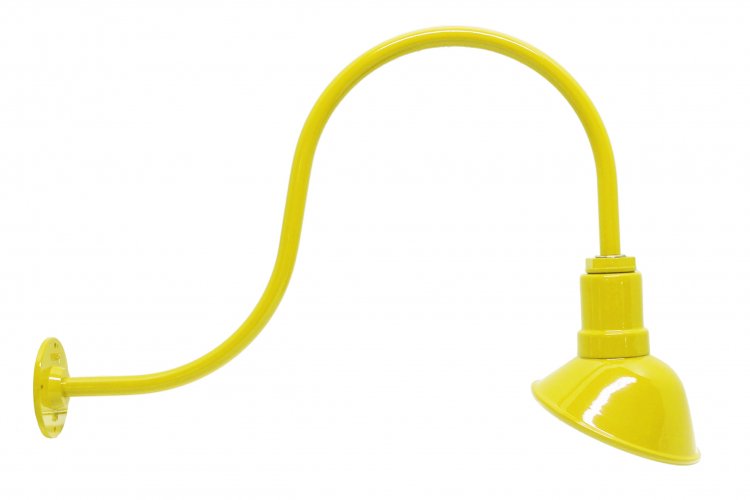 AGB103-AA7-YELLOW Angled Reflector Sign Lighting Gooseneck RLM Kit Yellow