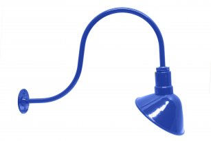 AGB103-AA9 Angled Reflector Sign Lighting Gooseneck RLM Kit Blue