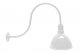 AGB103-AD10 Deep Bowl Dome Gooseneck RLM Incandescent Kit White