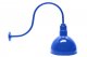 AGB103-AD12 Deep Bowl Dome Gooseneck RLM Incandescent Kit Blue