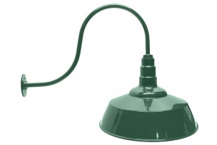 Standard Dome Gooseneck RLM Incandescent Kit Green