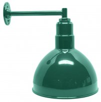 AGB111-AD12 Deep Bowl Dome Gooseneck RLM Incandescent Kit Green